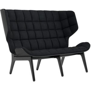 NORR11 Mammoth Sofa Velvet SH: 35,5 cm - Black Oak/Velvet Midnight Blue 1678