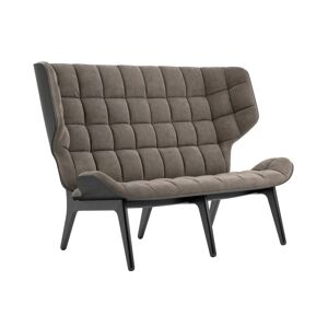 NORR11 Mammoth Sofa Velvet SH: 35,5 cm - Black Oak/Velvet Taupe 710