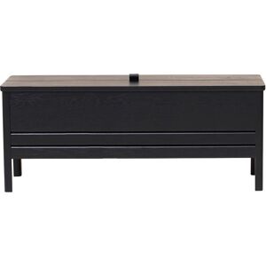 Form & Refine A Line Storage Bench 111 B: 111 cm - Black Stained Oak