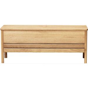 Form & Refine A Line Storage Bench 111 B: 111 cm - White Oiled Oak