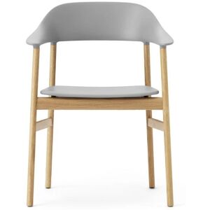 Normann Copenhagen Herit Armchair SH: 45 cm - Oak Base/Grey