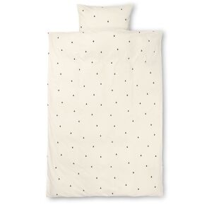 Ferm Living Pear Bedding Adult 140x200 cm - Off White/Cinnamon OUTLET