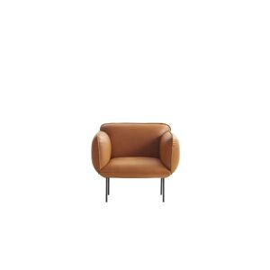 Woud Nakki 1-Seater L: 97 cm - Camo Silk Leather / Cognac