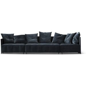 Bent Hansen Pado 1 4 pers. Sofa L: 322 cm - Cassia Graphite / Sort Stel