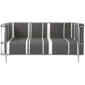 Kristina Dam Studio Modernist 2 pers. Sofa L: 164 cm - Grå Uld / Rustfrit Stål