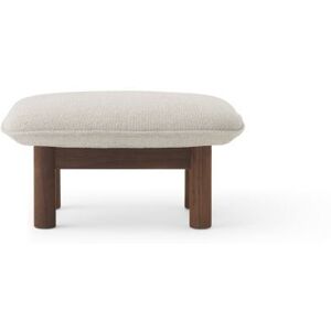 Audo Copenhagen Brasilia Ottoman H: 40 cm - Walnut/Moss 0011