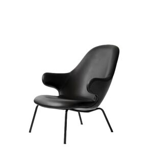 &Tradition Catch JH14 Lounge Chair SH: 36 cm - Black/Black Leather
