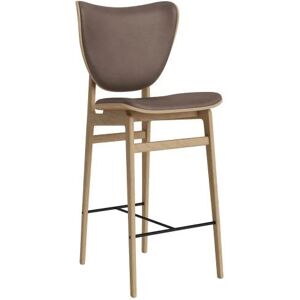 NORR11 Elephant Bar Chair SH: 65 cm - Natural Oak/Dunes Dark Brown 21001