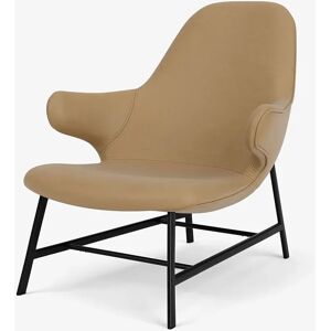 &Tradition Catch JH13 Lounge Chair SH: 36 cm - Black/Cognac Leather