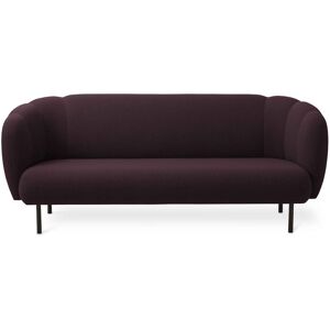 Warm Nordic Cape 3 Seater W Stitches Sofa L: 200 cm - Burgundy