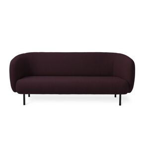 Warm Nordic Cape 3 Seater Sofa L: 200 cm - Dark Bordeaux