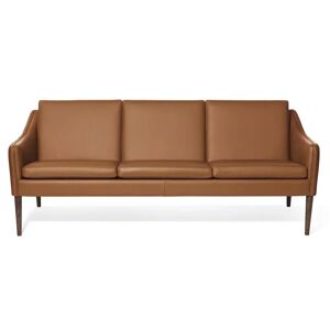 Warm Nordic Mr. Olsen 3 Seater Sofa L: 200 cm - Smoked Oak/Cognac Leather