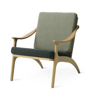 Warm Nordic Lean Back Lounge Chair SH: 41 cm - Oak/Petrol/Sage