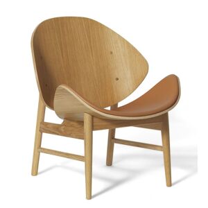 Warm Nordic The Orange Lounge Chair SH: 38 cm - Oak/Cognac