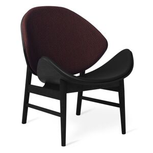 Warm Nordic The Orange Lounge Chair SH: 38 cm - Black/Bordeaux