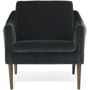 Warm Nordic Mr. Olsen Lounge Chair SH: 46 cm - Smoked Oak/Dark Petrol