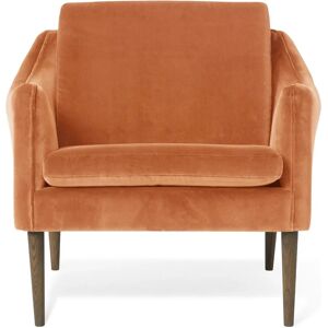 Warm Nordic Mr. Olsen Lounge Chair SH: 46 cm - Smoked Oak/Rusty Rose