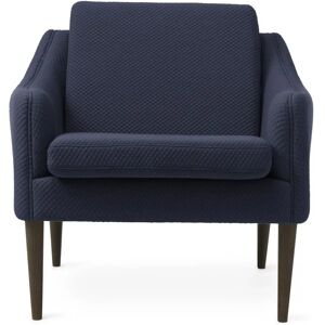 Warm Nordic Mr. Olsen Lounge Chair SH: 46 cm - Smoked Oak/Royal Blue