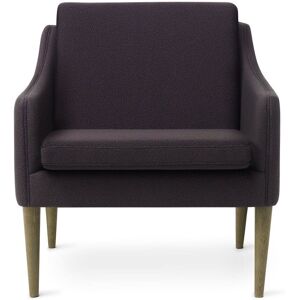 Warm Nordic Mr. Olsen Lounge Chair SH: 46 cm - Smoked Oak/Eggplant