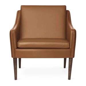 Warm Nordic Mr. Olsen Lounge Chair SH: 46 cm - Smoked Oak/Camel