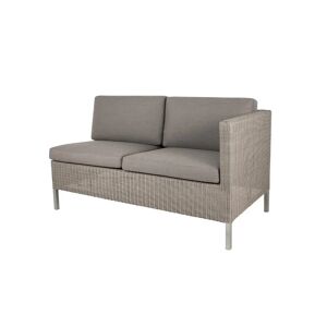Cane-line Outdoor Dining Lounge 2 Pers. Sofa Venstre Modul inkl. Hyndesæt L: 153 cm - Taupe Weave/Taupe