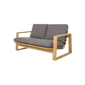 Cane-line Outdoor Endless Soft 2 Pers. Sofa inkl. Hyndesæt L: 162 cm - Soft Rope Dark Grey/Teak