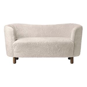 Audo Copenhagen Mingle Sofa L: 154 cm - Sheepskin Moonlight/Smoked Oak