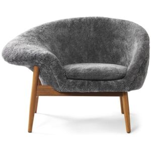 Warm Nordic Fried Egg Loungestol Venstre SH: 40 cm - Scandinavian Grey