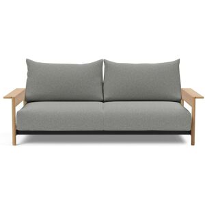 Innovation Living Malloy Wood Sofa Bed B: 230 cm - Lakeret Eg/533 Bouclé Ash Grey