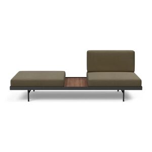 Innovation Living Puri Daybed B: 195 cm - Walnut/575 Vivus Dusty Olive