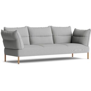 HAY Pandarine 3 Seater Sofa Reclining Armrest B: 255 cm - Steelcut Trio 133 / Oiled Solid Oak