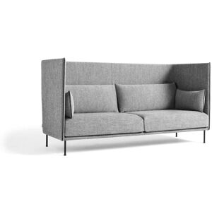 HAY Silhouette Høj Ryg 3 Personers Sofa Mono - Hallingdal 166 / Black Powder Coated Steel