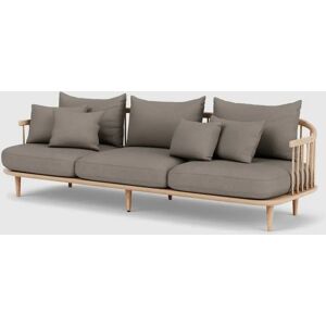 &Tradition Fly SC12 Sofa L: 240 cm - White Oiled Oak/Hot Madison 094