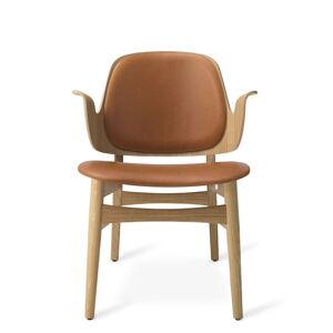 Warm Nordic Gesture Lounge Chair SH: 46 cm - Oak/Camel