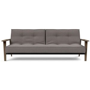 Innovation Living Splitback Frej Sofa Bed B: 232 cm - Smoked Oak/521 Mixed Dance Grey