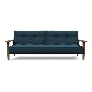 Innovation Living Splitback Frej Sofa Bed B: 232 cm - Smoked Oak/580 Argus Navy Blue