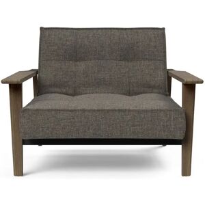 Innovation Living Splitback Frej Chair B: 112 cm - Smoked Oak/216 Flashtex Dark Grey