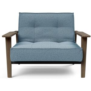 Innovation Living Splitback Frej Chair B: 112 cm - Smoked Oak/525 Mixed Dance Light Blue