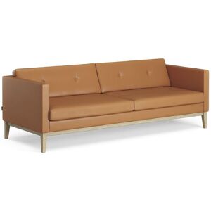 Swedese Madison 3 pers. Sofa med Knapper B: 210 cm - Lakeret Eg/Soft 54035