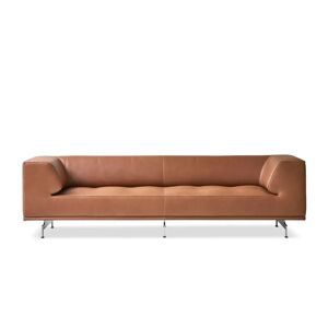 Fredericia 4511 Delphi 3 Pers. Sofa L: 240 cm - Cognac 95/Aluminium