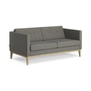 Swedese Madison 2 pers. Sofa med Knapper B: 155 cm - Lakeret Eg/Main Line Flax 26