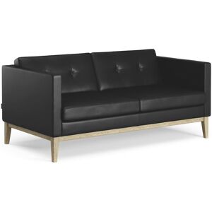 Swedese Madison 2 pers. Sofa med Knapper B: 155 cm - Lakeret Eg/Soft 99999