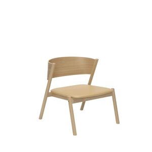 Hübsch Oblique Lounge Chair Seat H: 75 cm - Natural