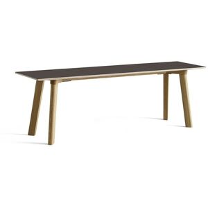 Hay CPH Deux 215 Bench 140x35x45 cm - Lacquered Solid Oak/Stone Grey Laminate