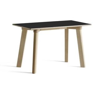 HAY CPH Deux 215 Bench 75x35x45 cm - Lacquered Solid Oak/Ink Black Laminate