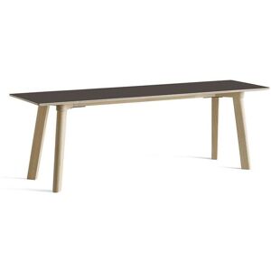 HAY CPH Deux 215 Bench 140x35x45 cm - Untreated Solid Beech/Stone Grey Laminate