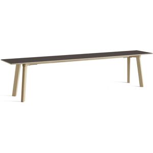 HAY CPH Deux 215 Bench 200x35x45 cm - Untreated Solid Beech/Stone Grey Laminate