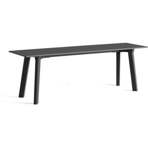 HAY CPH Deux 215 Bench 140x35x45 cm - Stone Grey Lacquered Solid Beech/Stone Grey Laminate