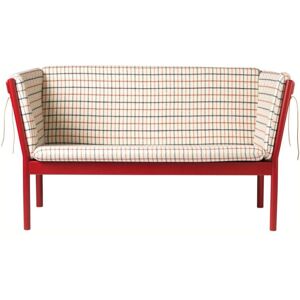 FDB Møbler J148 2 Pers. Sofa Erik Ole Jørgensen L: 150 cm - Eg Ruby Red/Hestedækken