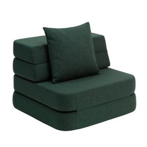 By KlipKlap KK 3 Fold Sofa Single Soft L: 75 cm - Dark Green/Light Green OUTLET
